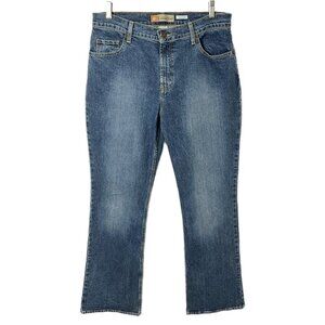 Old Navy Women's Boot-Cut Jeans 12 Just Below Waist Mid Rise Stretch Blue Denim